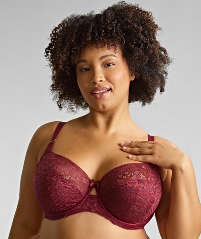 Sculptresse Estel Full Cup Underwired Bra - Cherry Red Bras
